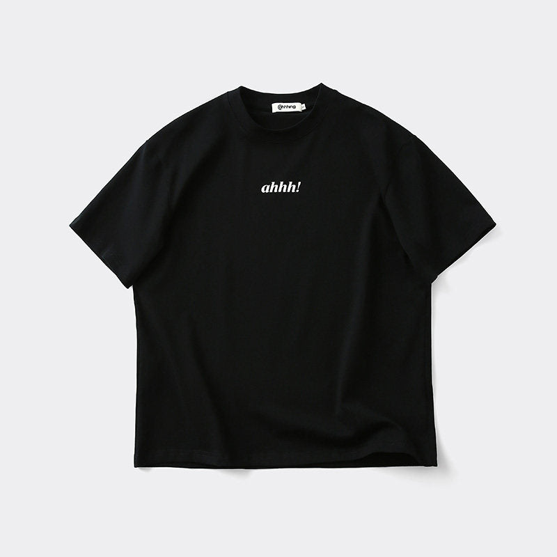 AHHH Logo Print Cotton T-shirt