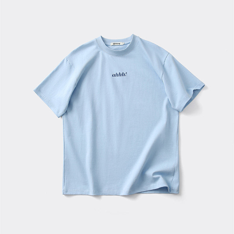 AHHH Logo Print Cotton T-shirt