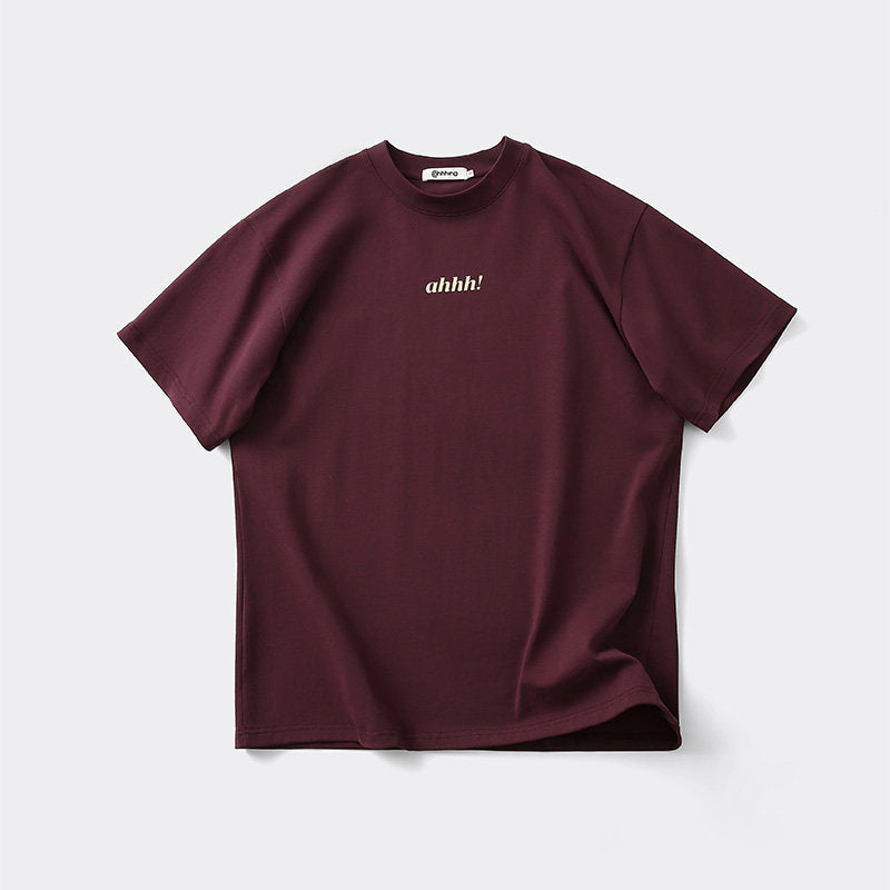 AHHH Logo Print Cotton T-shirt