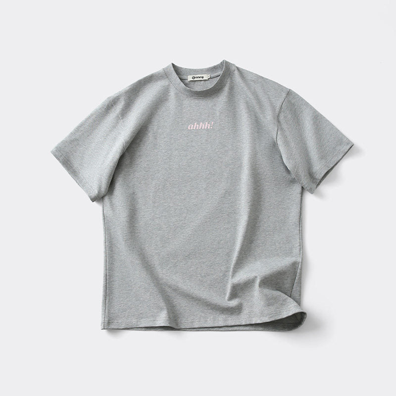 AHHH Logo Print Cotton T-shirt